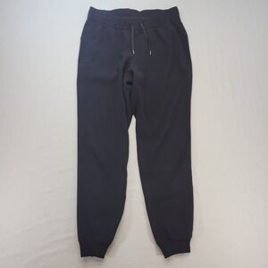 Lululemon Jogger Womens 6 Black On the Fly Woven Drawstring Pants LW5BZDS